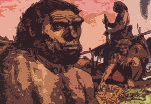 Prähistorischer Mensch von English School